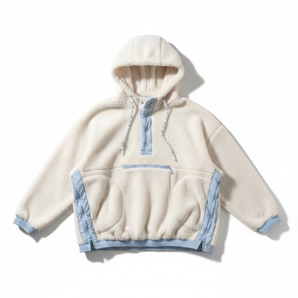 Altar'd State Frostbite Sherpa Pullover,Hoodie Oversized SG-ASORS03 XL